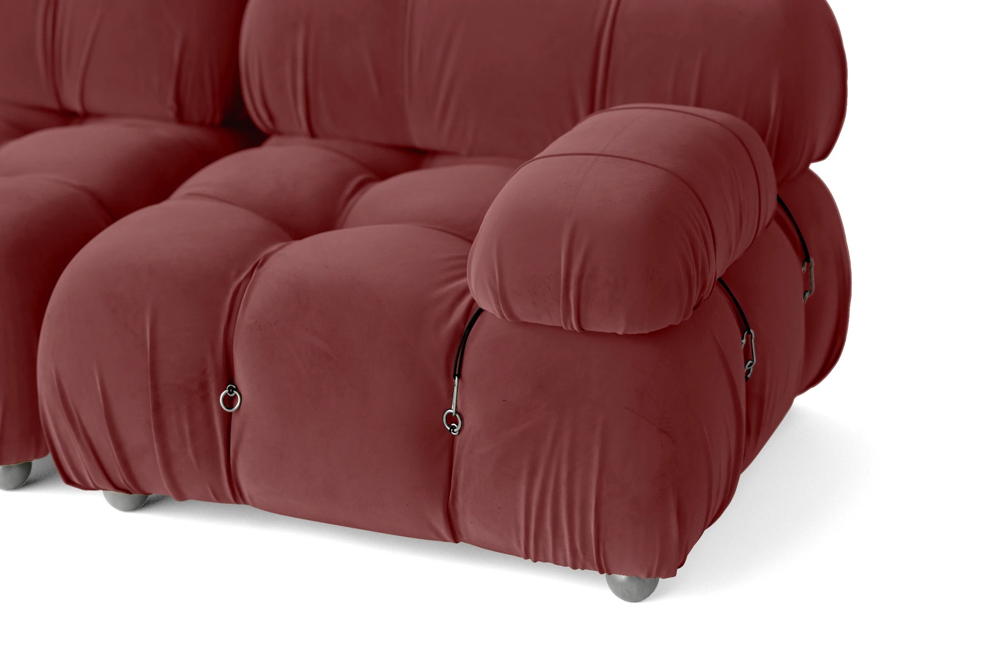 Varese 2 Seater Sofa Pink Velvet