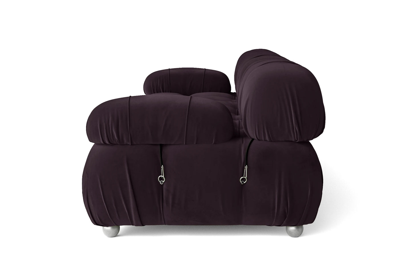 Varese 2 Seater Sofa Purple Velvet