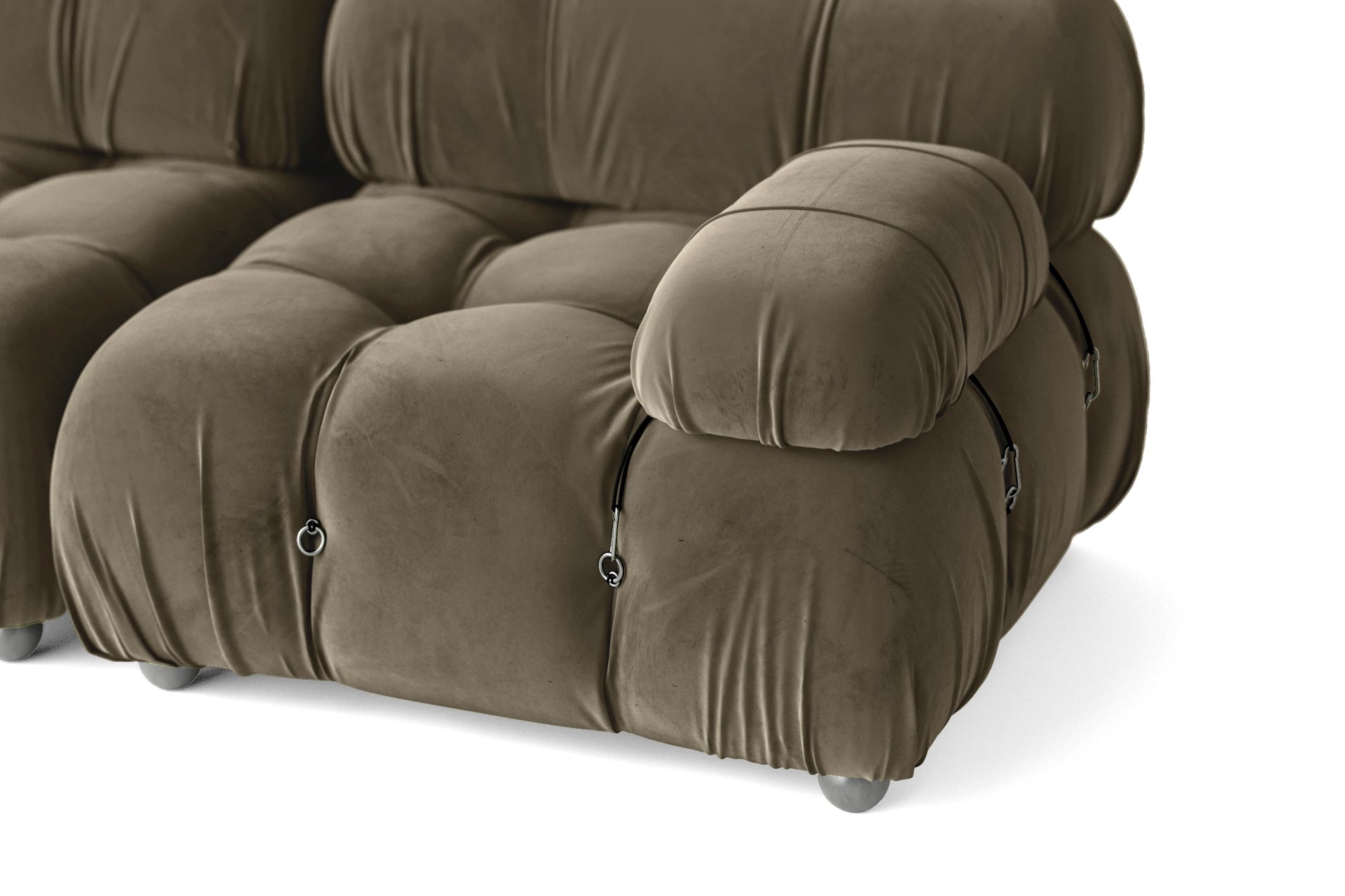 Varese 2 Seater Sofa Sand Velvet