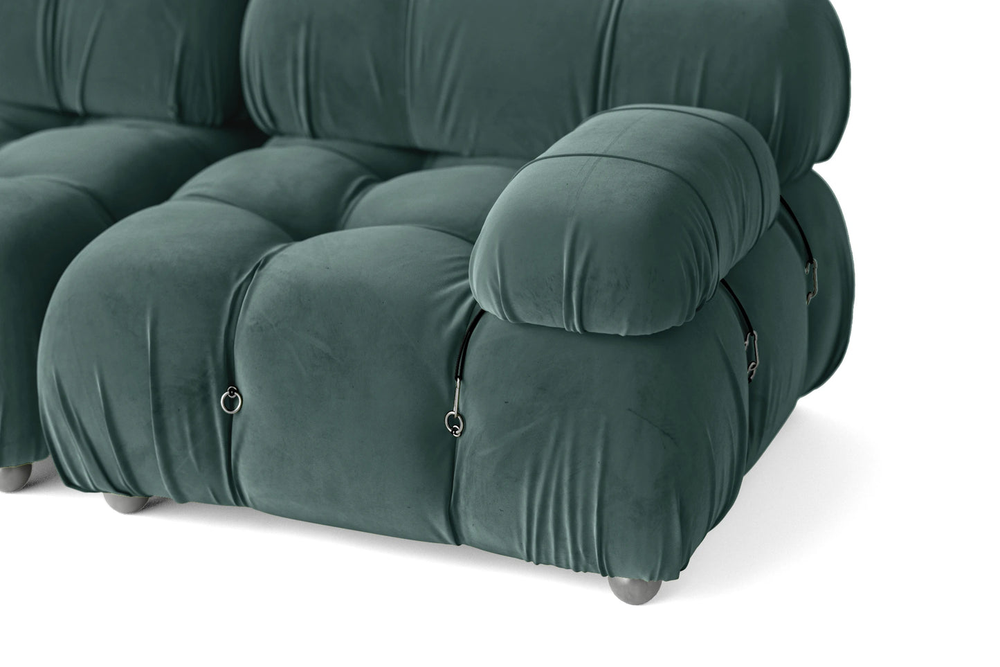 Varese 2 Seater Sofa Teal Velvet