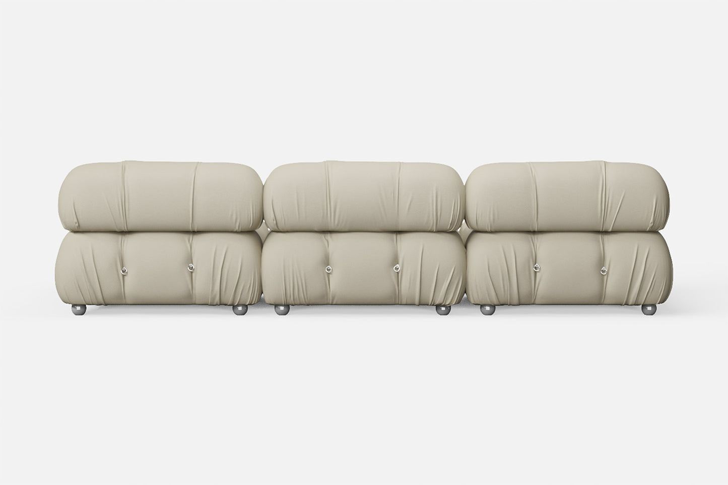 Varese 3 Seater Sofa Cream Leather