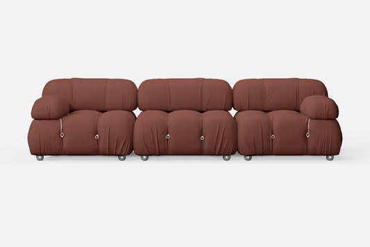 Varese 3 Seater Sofa Mauve Leather