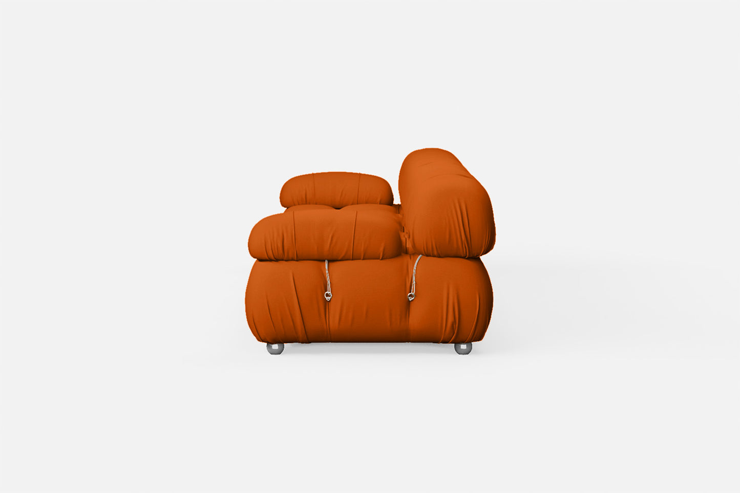 Varese 3 Seater Sofa Orange Leather