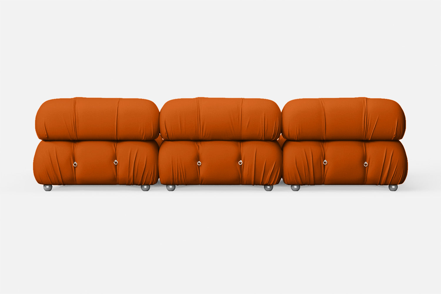 Varese 3 Seater Sofa Orange Leather