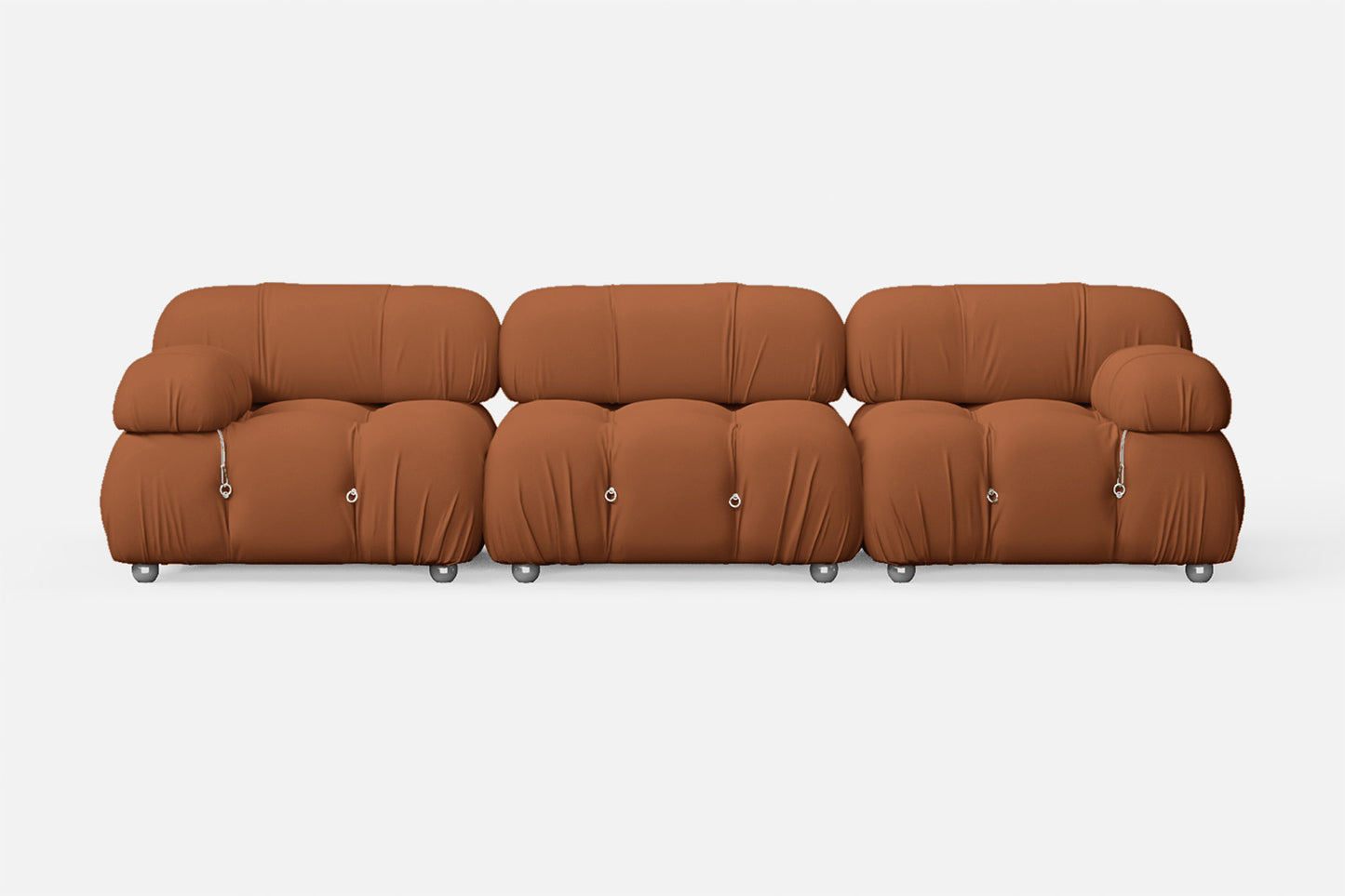 Varese 3 Seater Sofa Tan Brown Leather