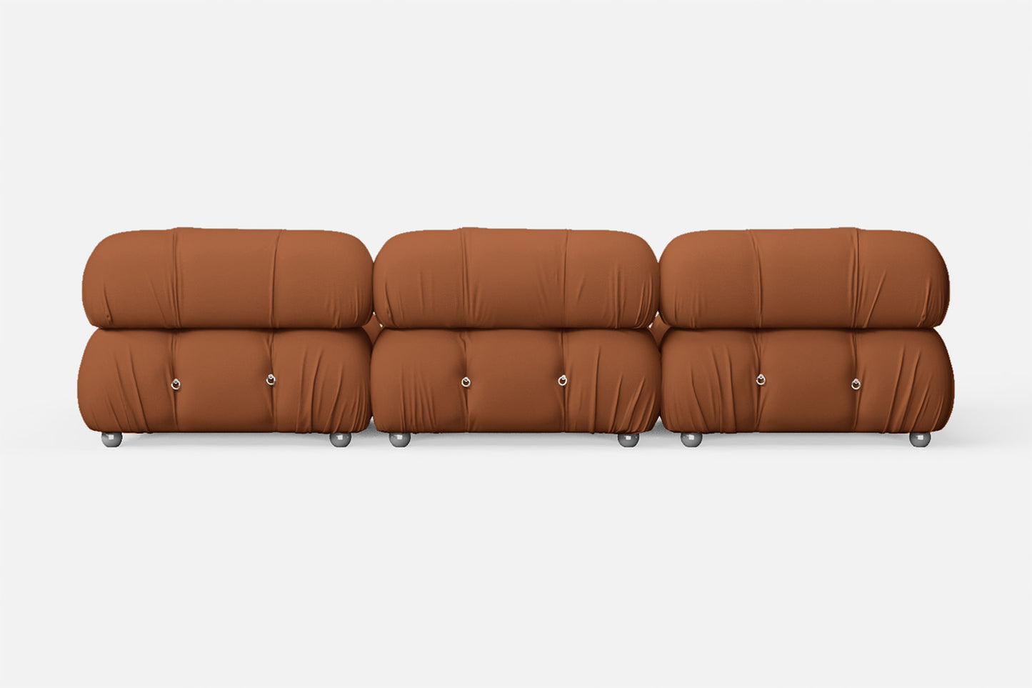 Varese 3 Seater Sofa Tan Brown Leather