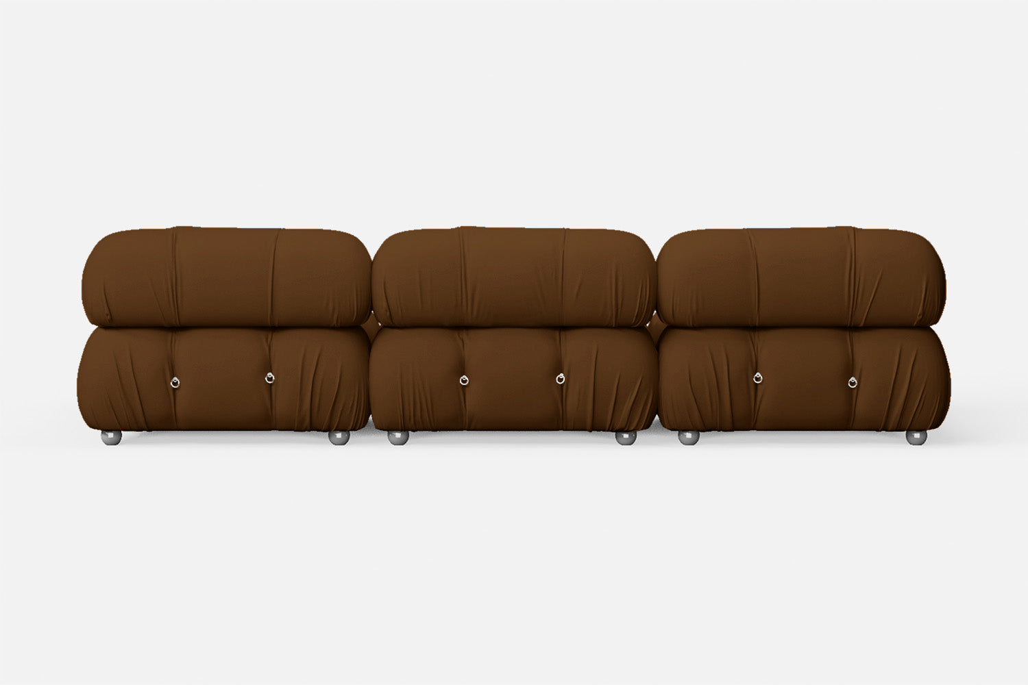 Varese 3 Seater Sofa Walnut Brown Leather