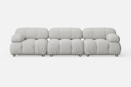 Varese 3 Seater Sofa White Leather