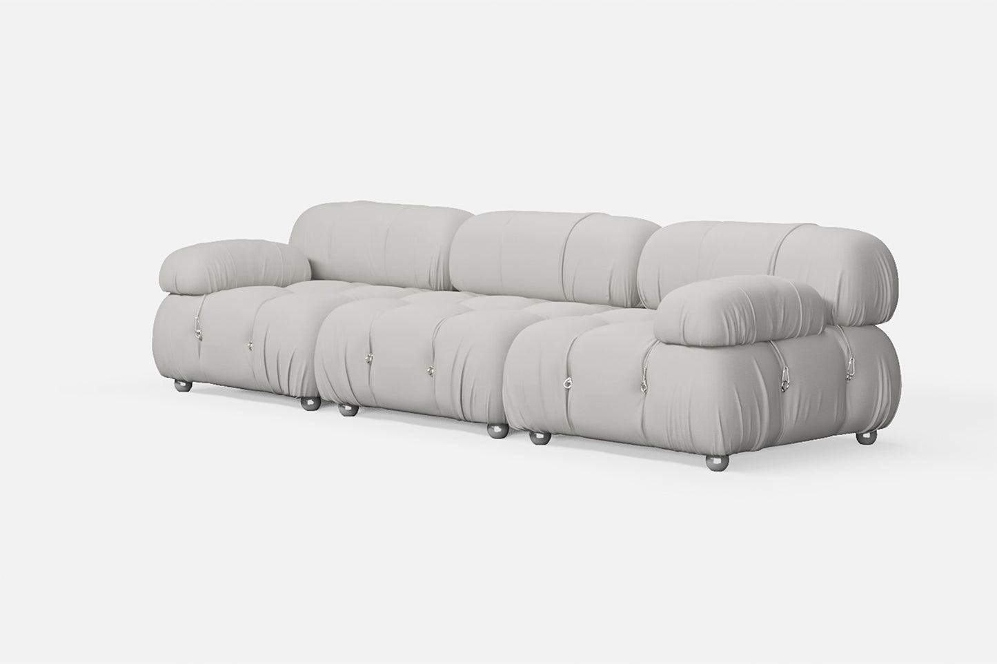 Varese 3 Seater Sofa White Leather