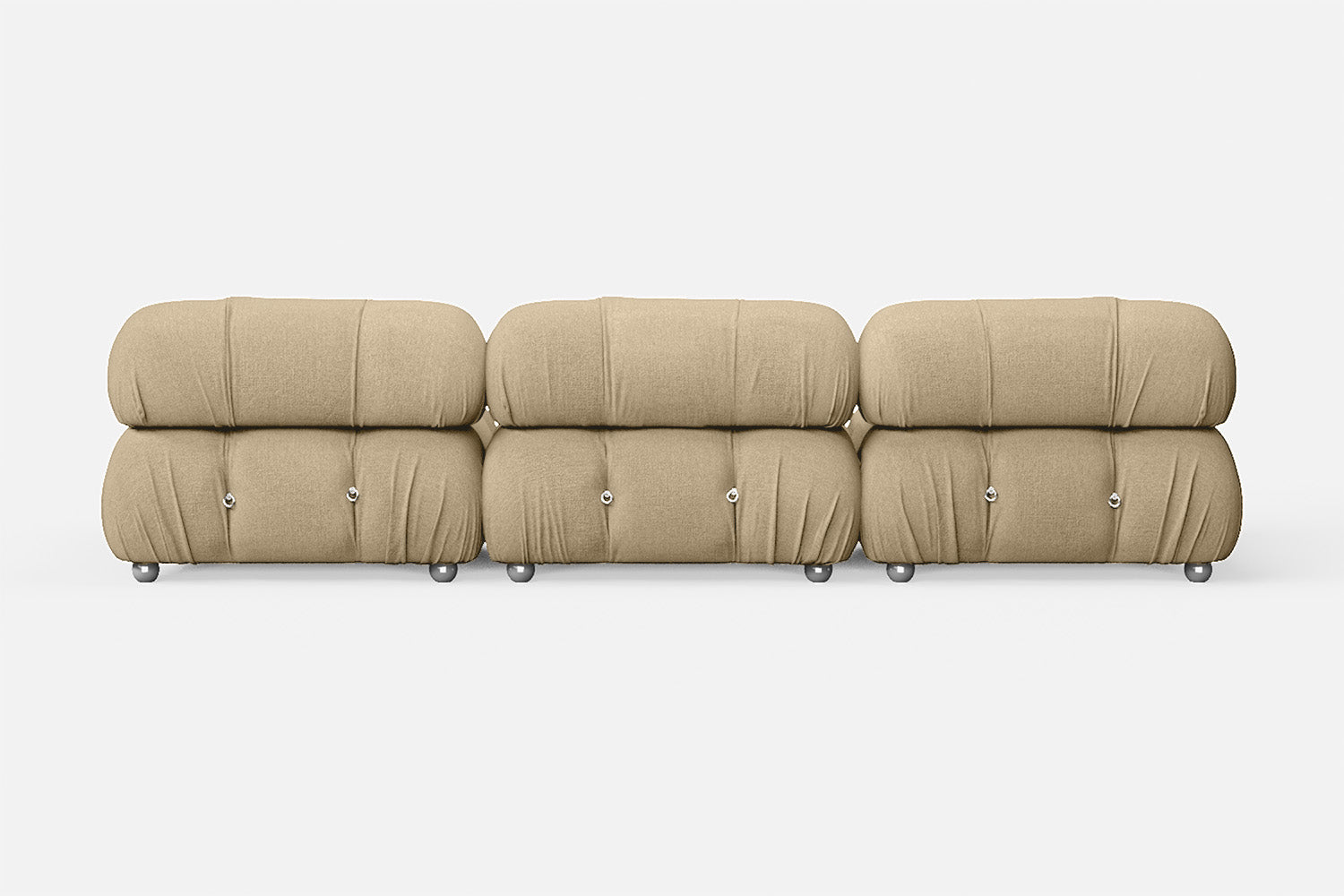 Varese 3 Seater Sofa Beige Linen Fabric