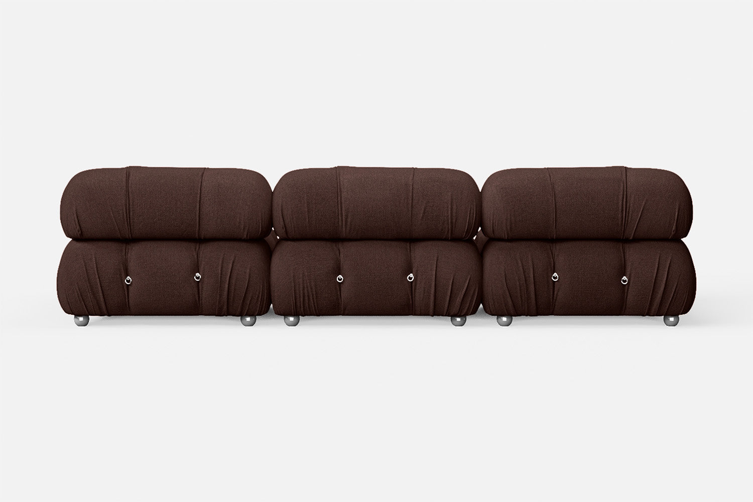 Varese 3 Seater Sofa Coffee Brown Linen Fabric