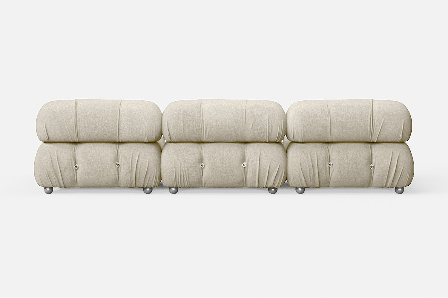 Varese 3 Seater Sofa Cream Linen Fabric