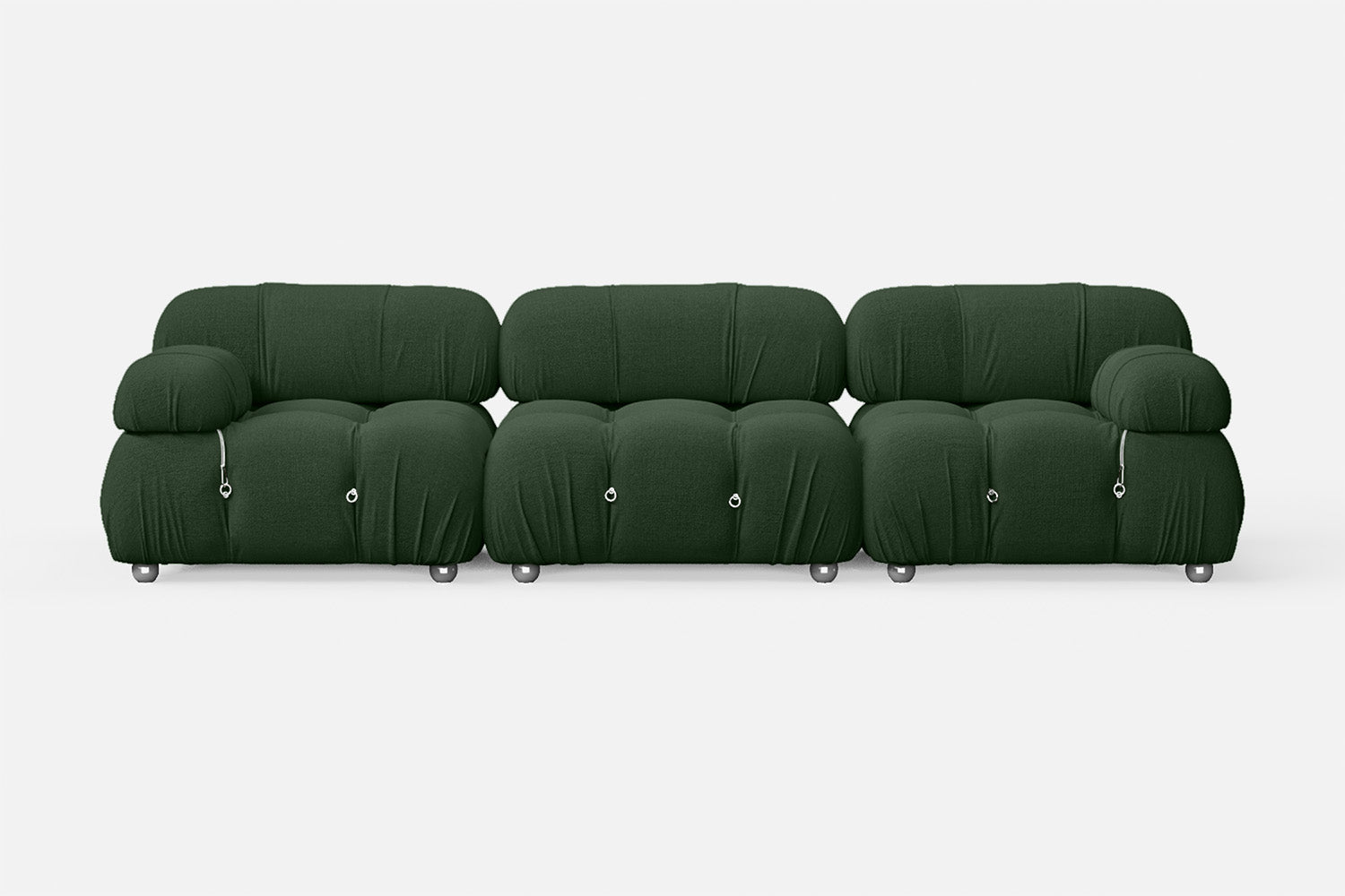 Varese 3 Seater Sofa Forest Green Linen Fabric