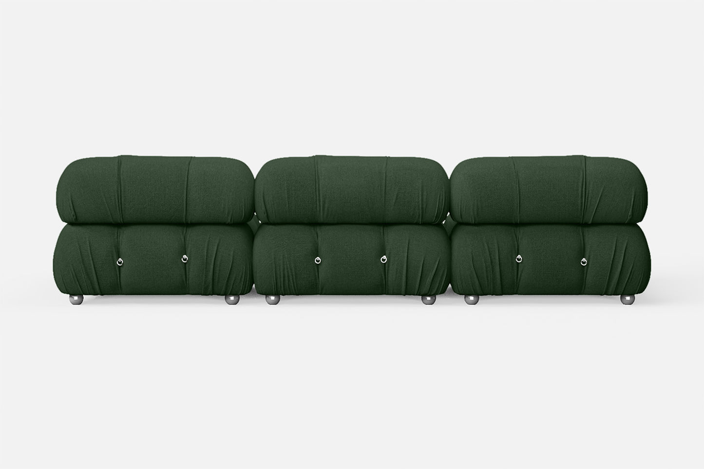 Varese 3 Seater Sofa Forest Green Linen Fabric