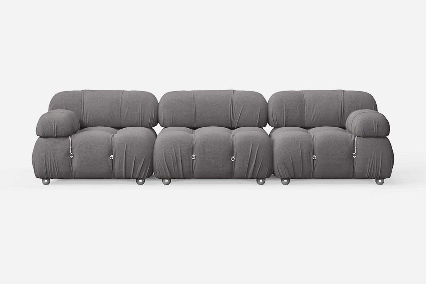 Varese 3 Seater Sofa Grey Linen Fabric