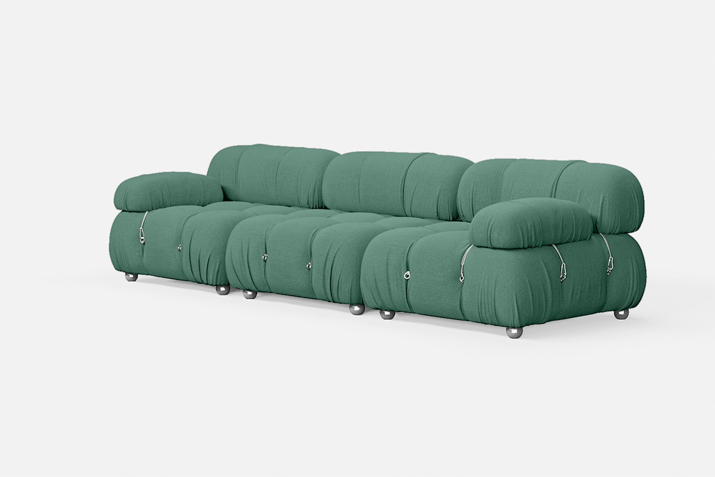 Varese 3 Seater Sofa Mint Green Linen Fabric