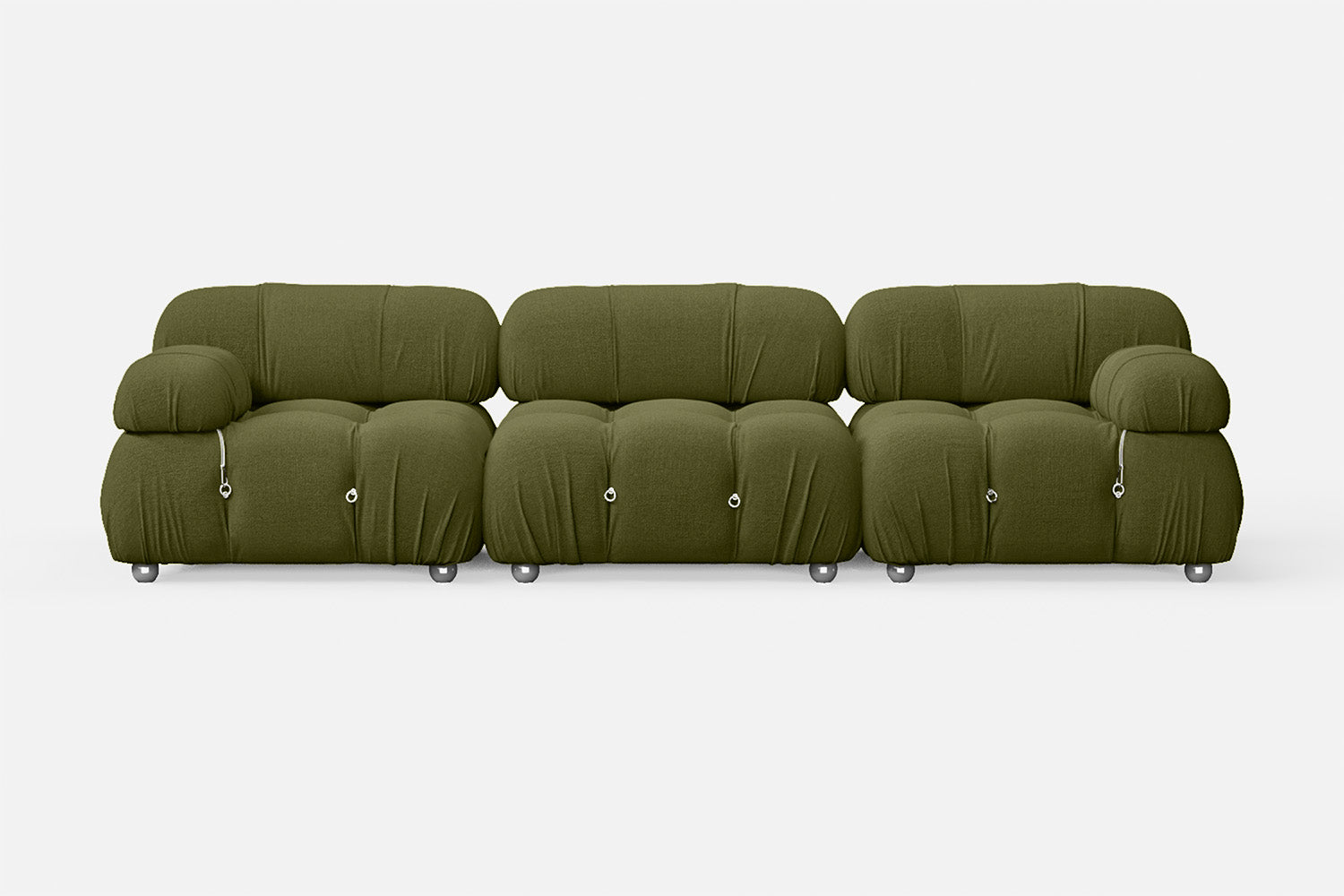 Varese 3 Seater Sofa Olive Linen Fabric