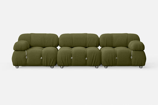 Varese 3 Seater Sofa Olive Linen Fabric