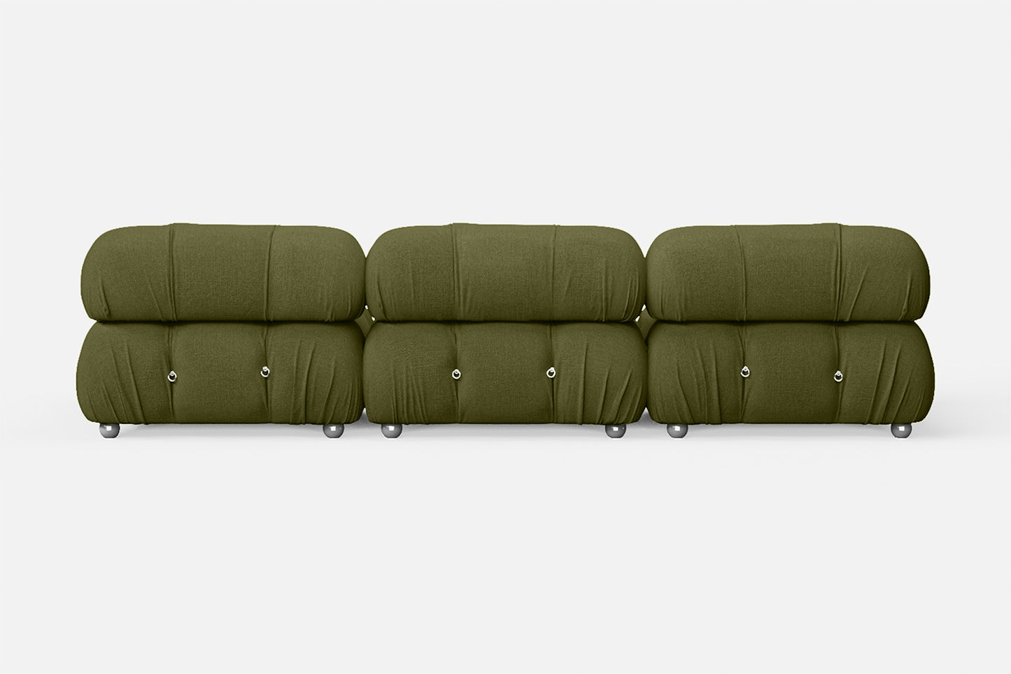 Varese 3 Seater Sofa Olive Linen Fabric