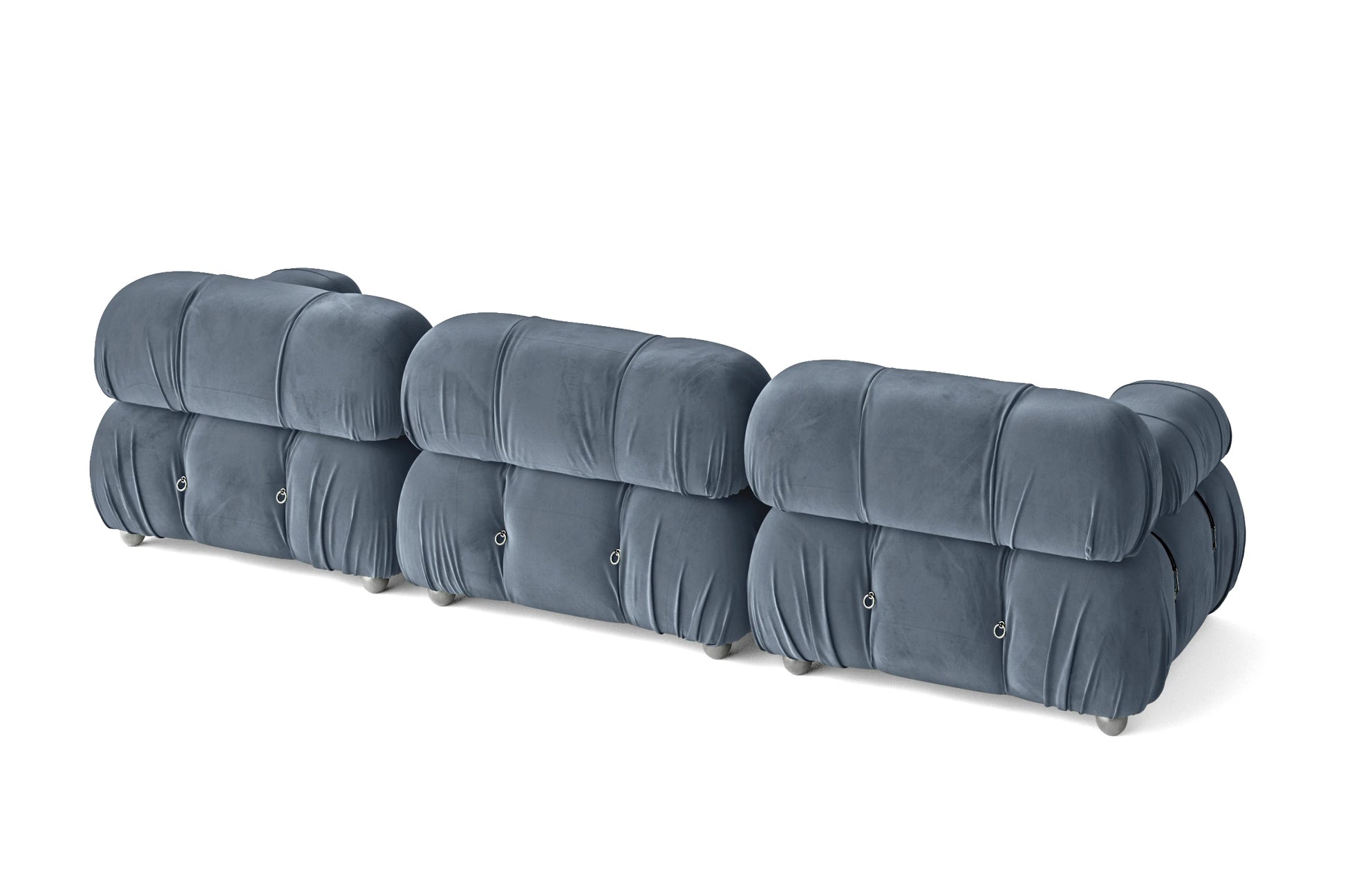 Varese 3 Seater Sofa Baby Blue Velvet