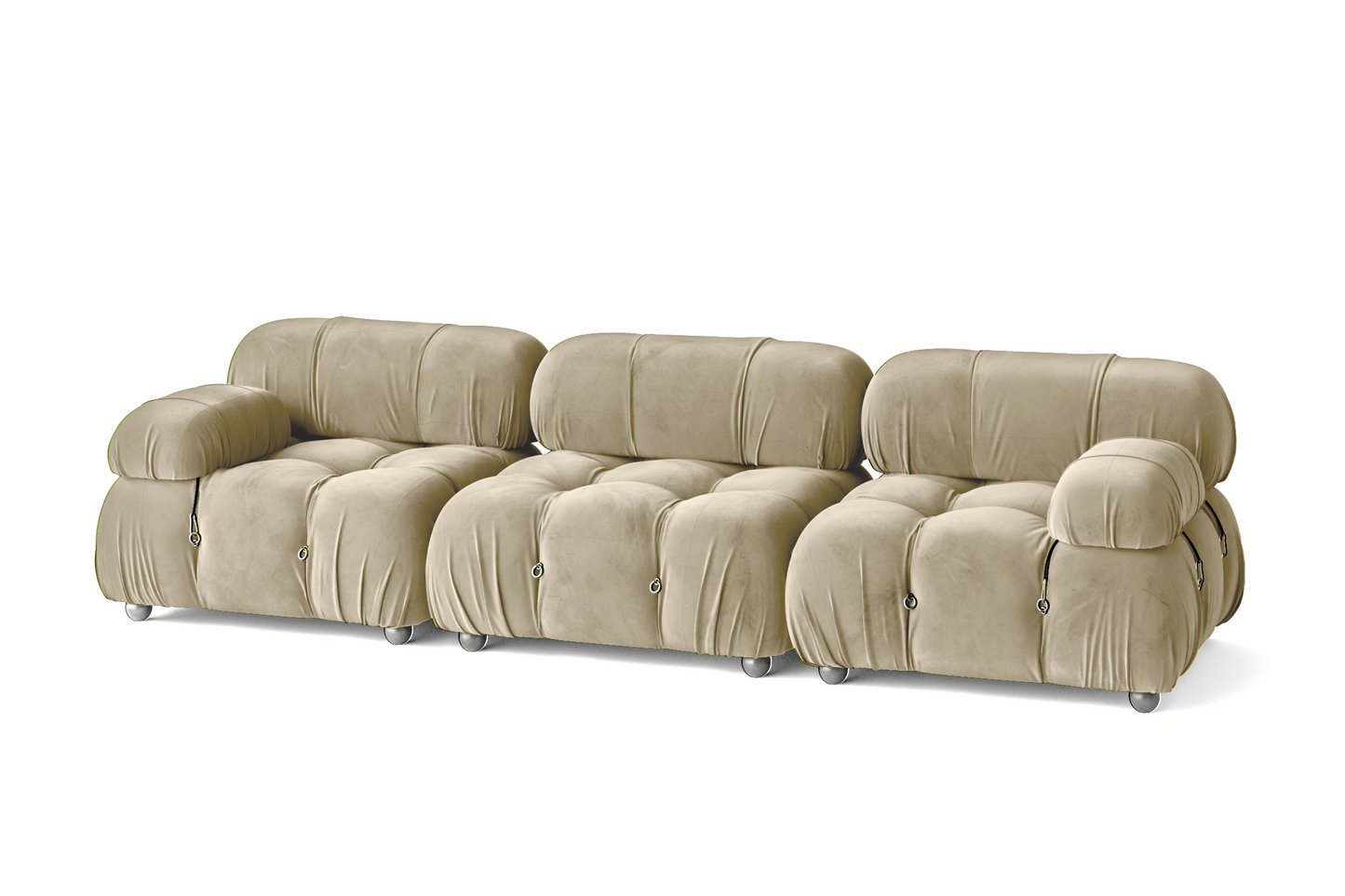 Varese 3 Seater Sofa Cream Velvet