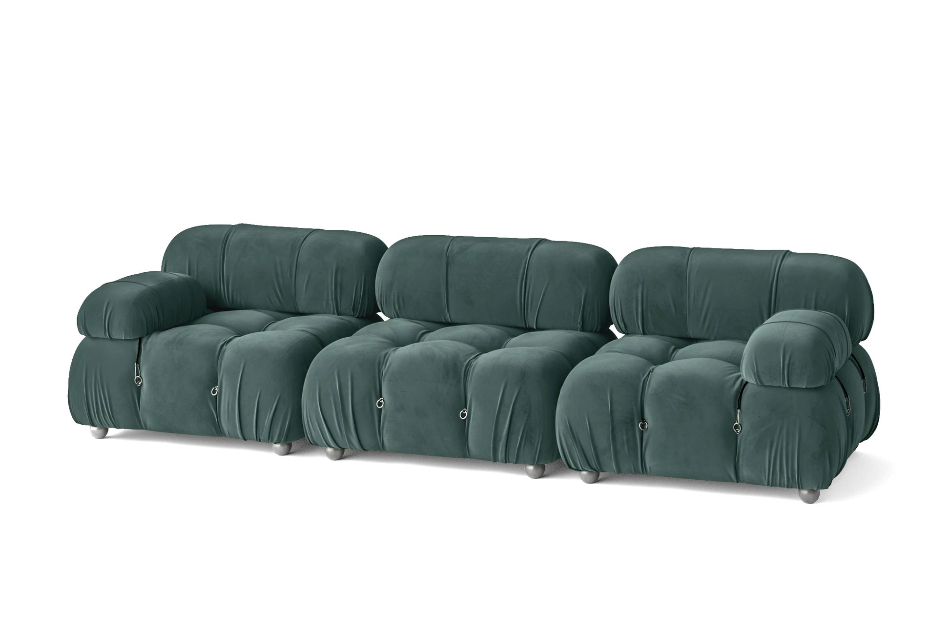 Varese 3 Seater Sofa Teal Velvet