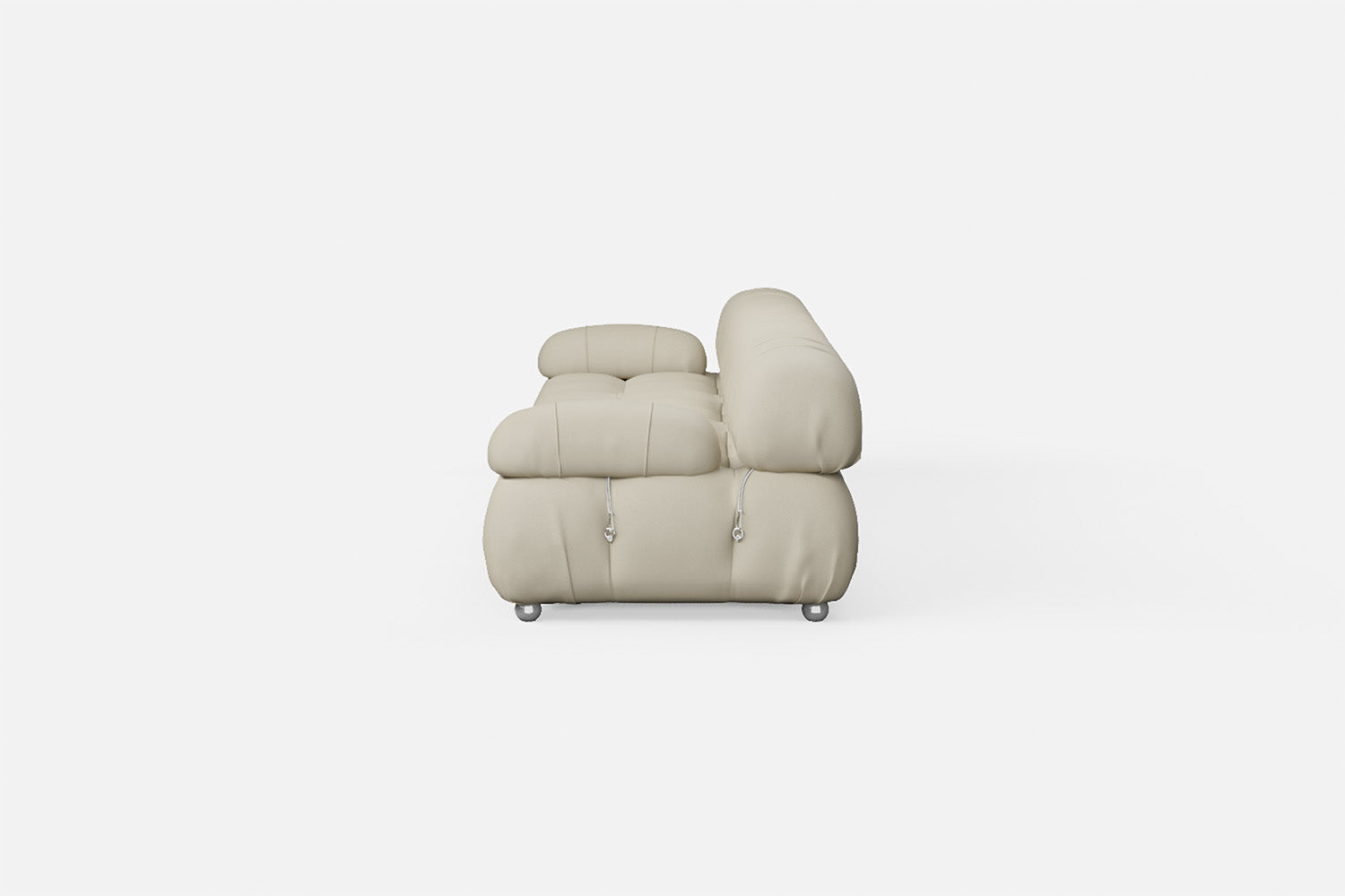 Varese 4 Seater Sofa Cream Leather