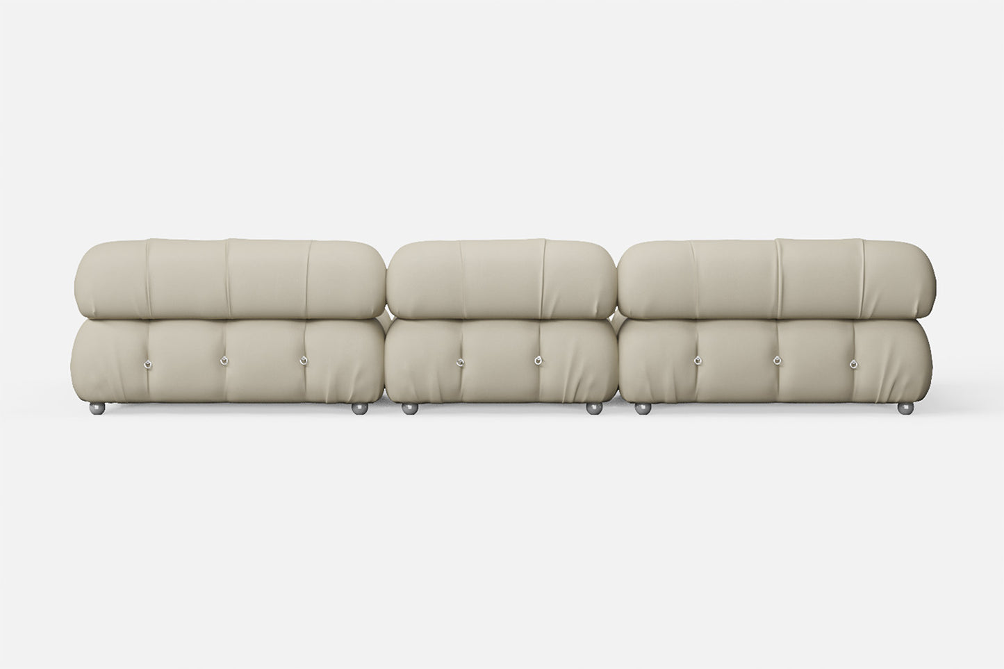 Varese 4 Seater Sofa Cream Leather