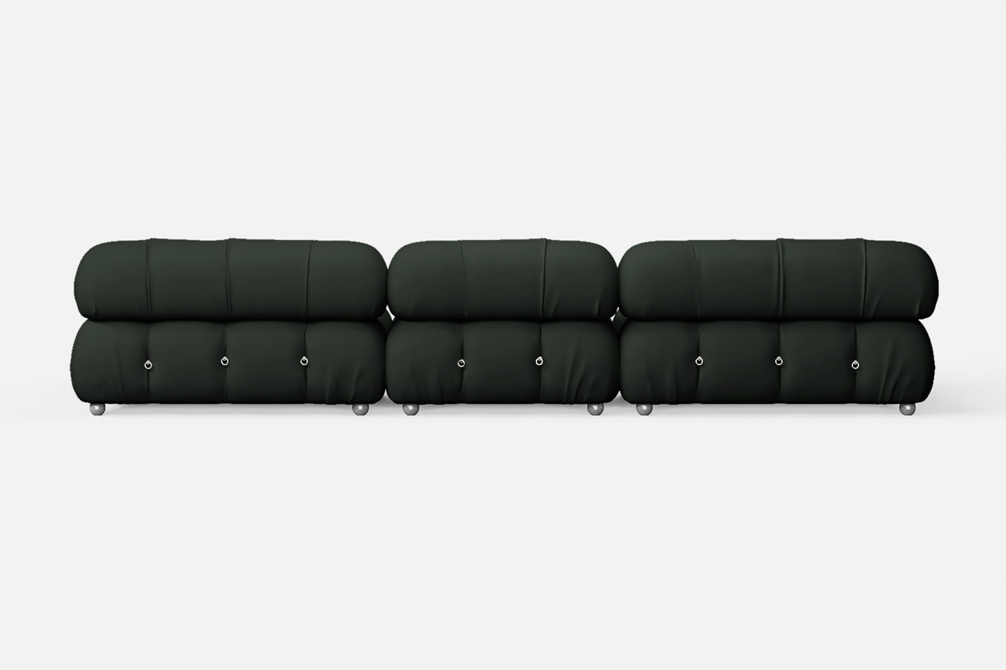 Varese 4 Seater Sofa Green Leather