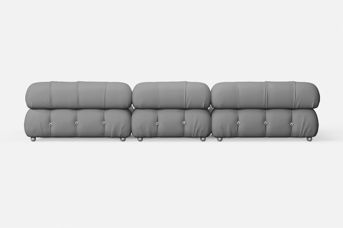 Varese 4 Seater Sofa Grey Leather