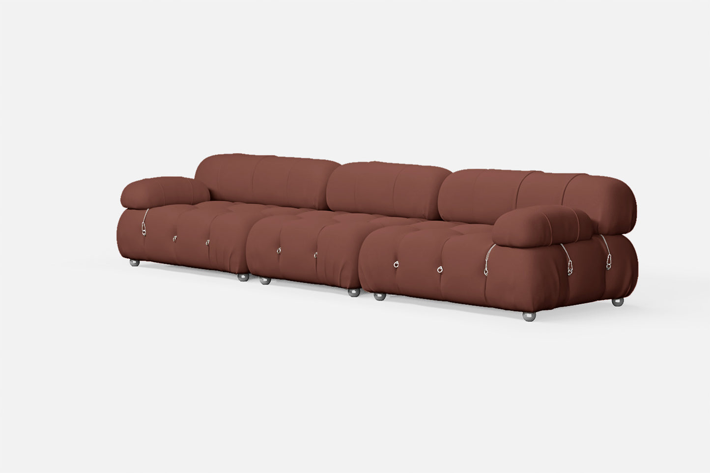 Varese 4 Seater Sofa Mauve Leather