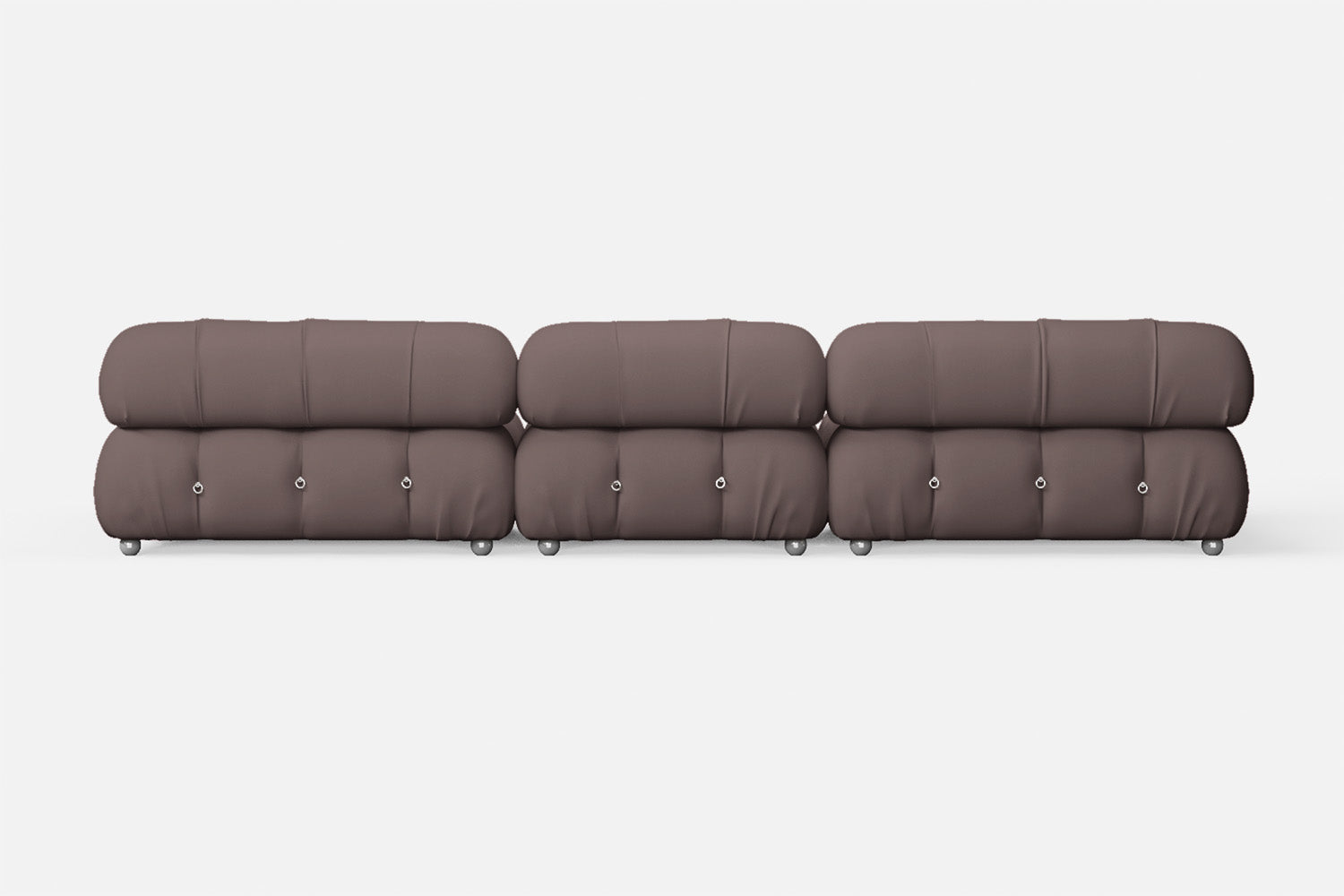 Varese 4 Seater Sofa Rose Taupe Leather