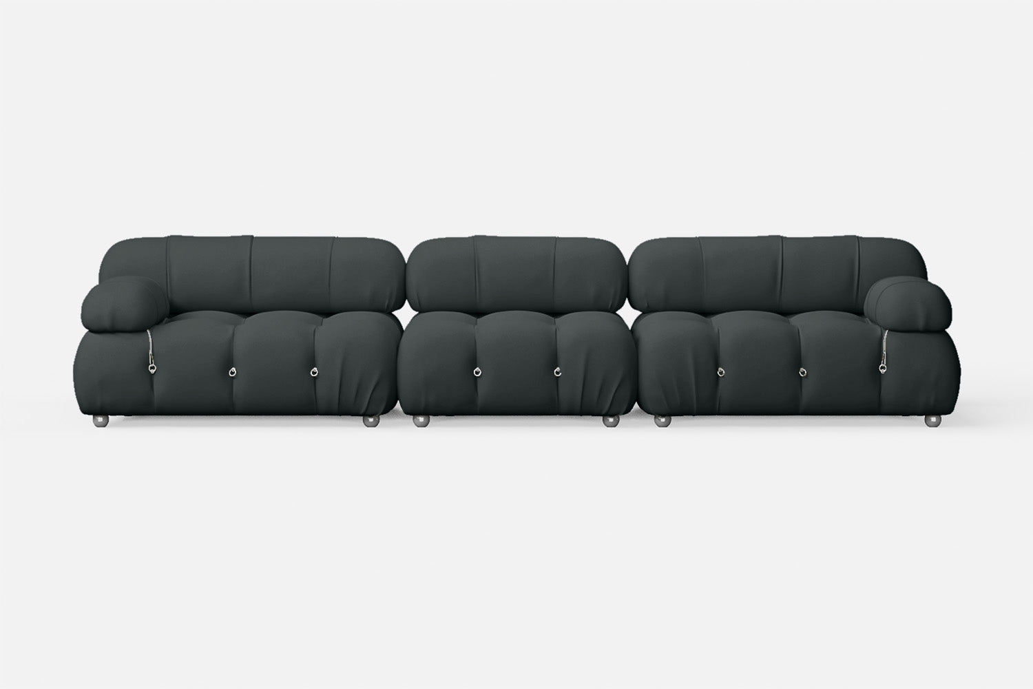 Varese 4 Seater Sofa Slate Leather