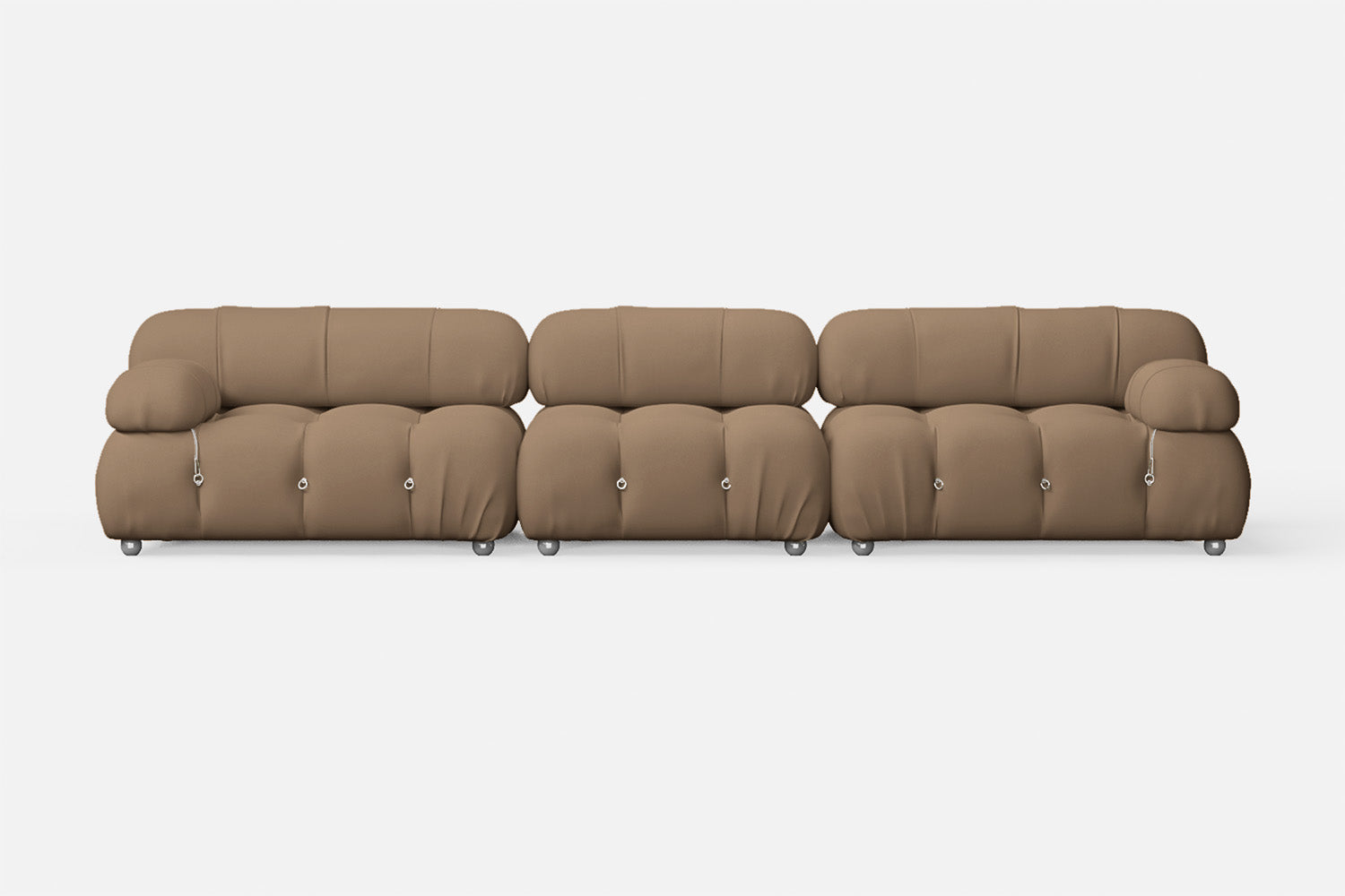 Varese 4 Seater Sofa Stone Leather