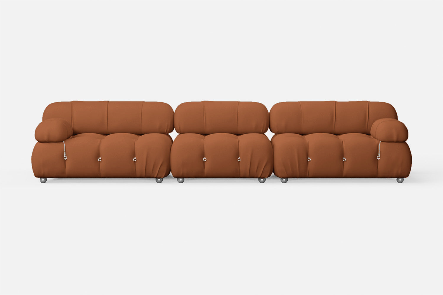 Varese 4 Seater Sofa Tan Brown Leather