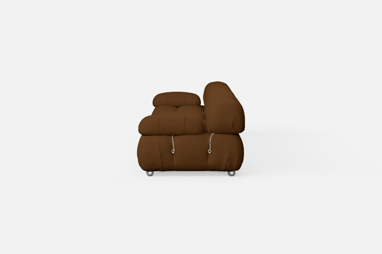 Varese 4 Seater Sofa Walnut Brown Leather