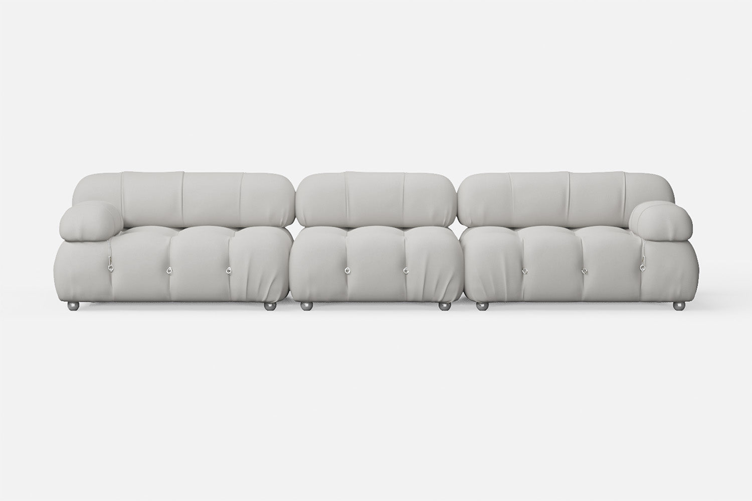 Varese 4 Seater Sofa White Leather