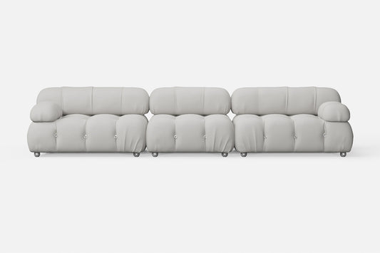 Varese 4 Seater Sofa White Leather