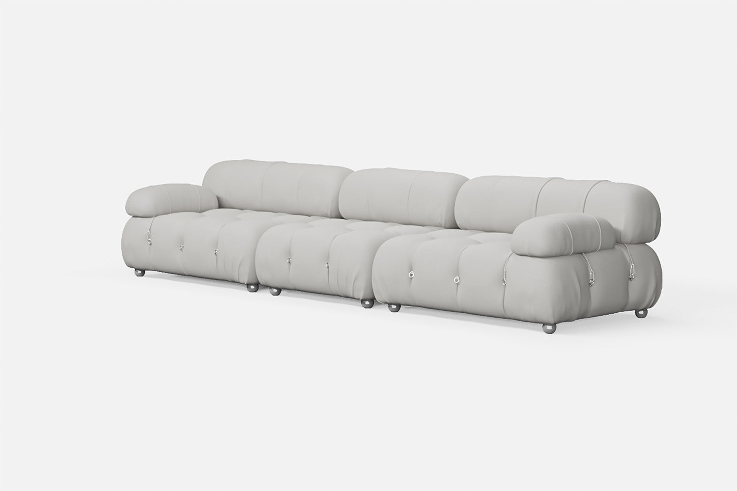 Varese 4 Seater Sofa White Leather