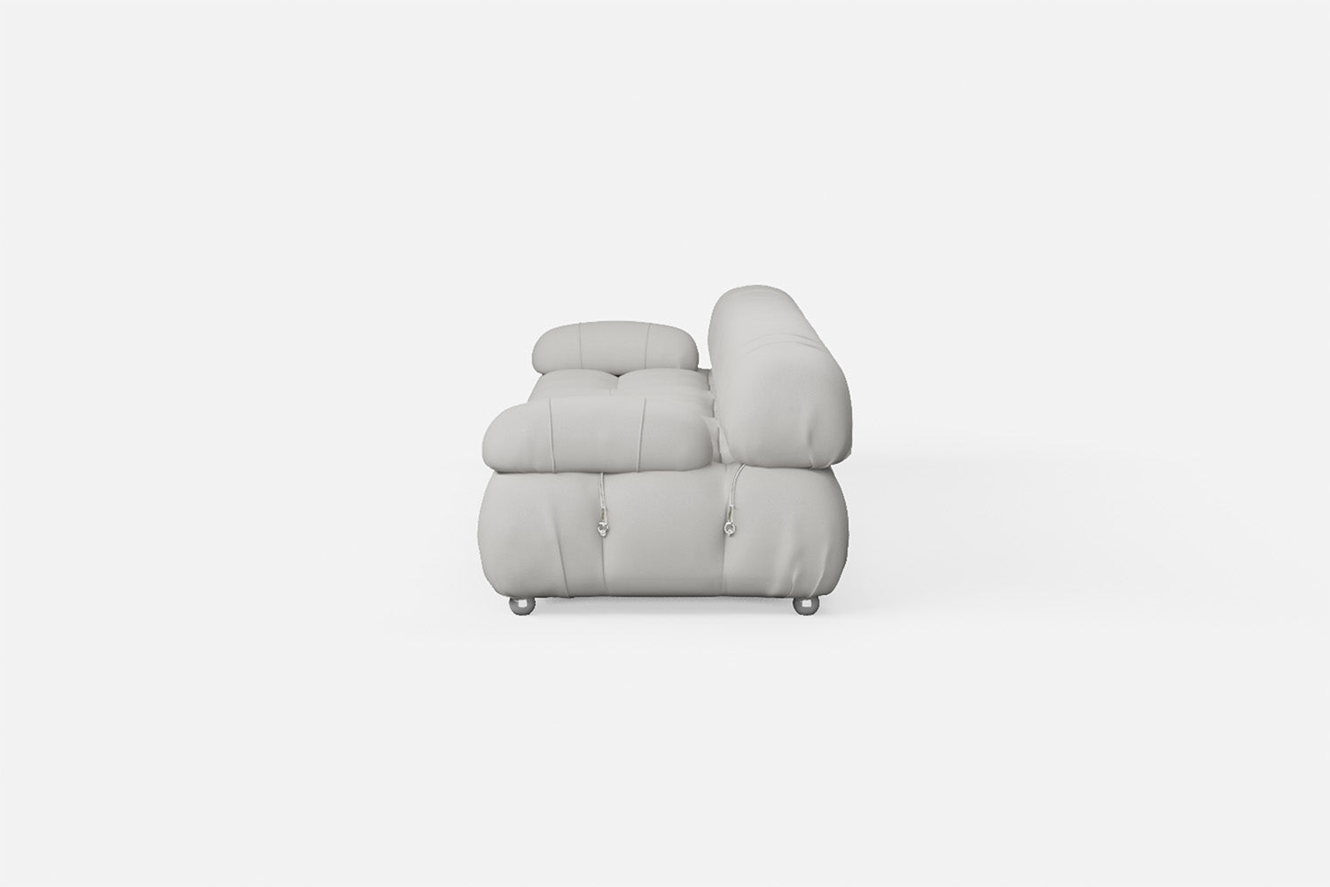 Varese 4 Seater Sofa White Leather