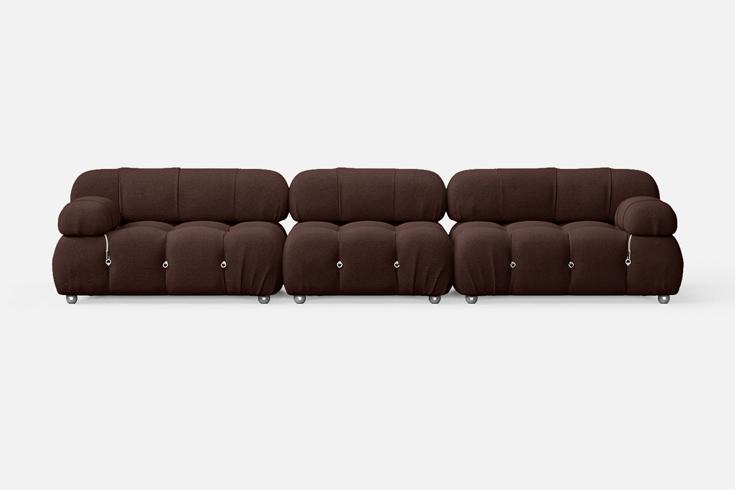 Varese 4 Seater Sofa Coffee Brown Linen Fabric