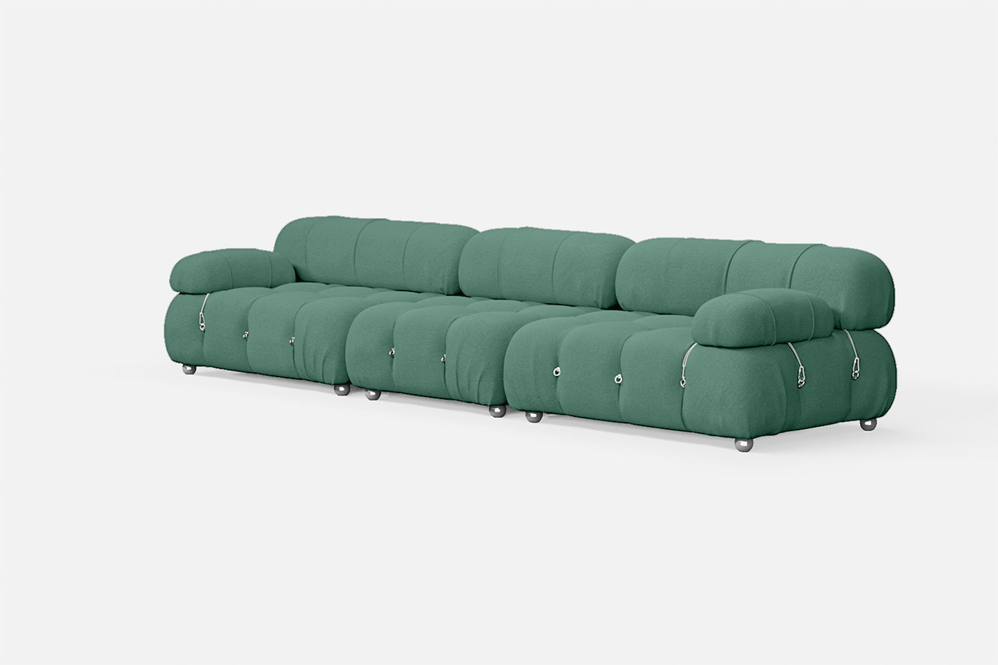 Varese 4 Seater Sofa Mint Green Linen Fabric