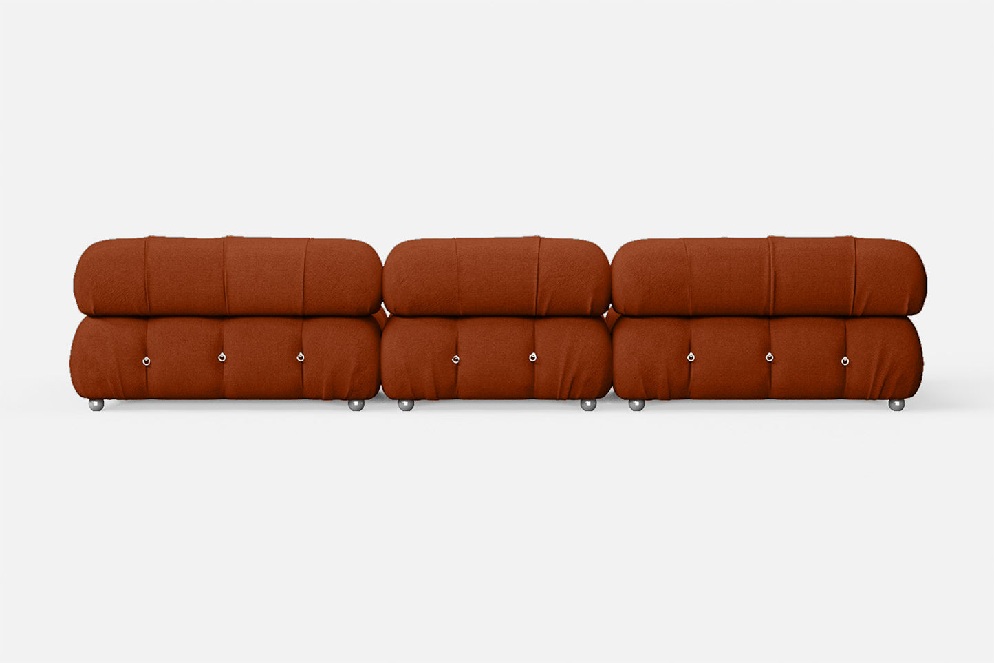 Varese 4 Seater Sofa Orange Linen Fabric