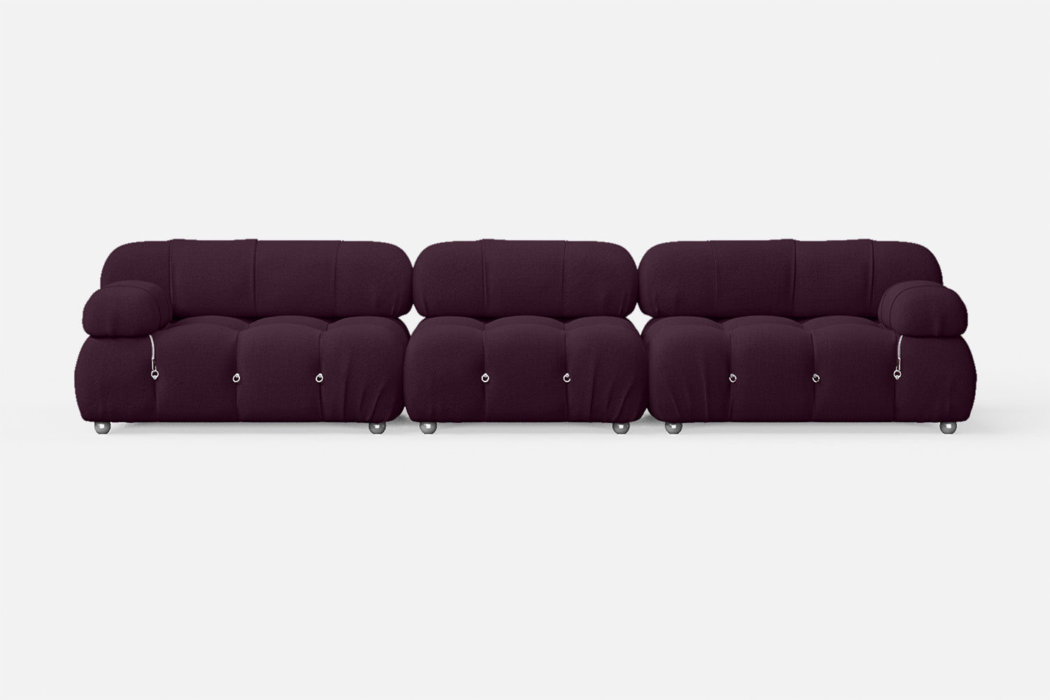 Varese 4 Seater Sofa Purple Linen Fabric