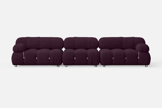 Varese 4 Seater Sofa Purple Linen Fabric