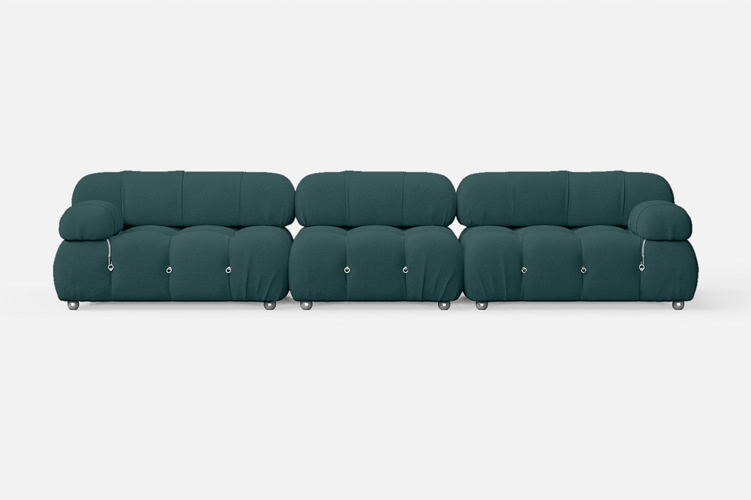 Varese 4 Seater Sofa Teal Linen Fabric