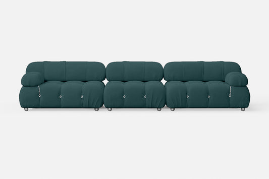 Varese 4 Seater Sofa Teal Linen Fabric