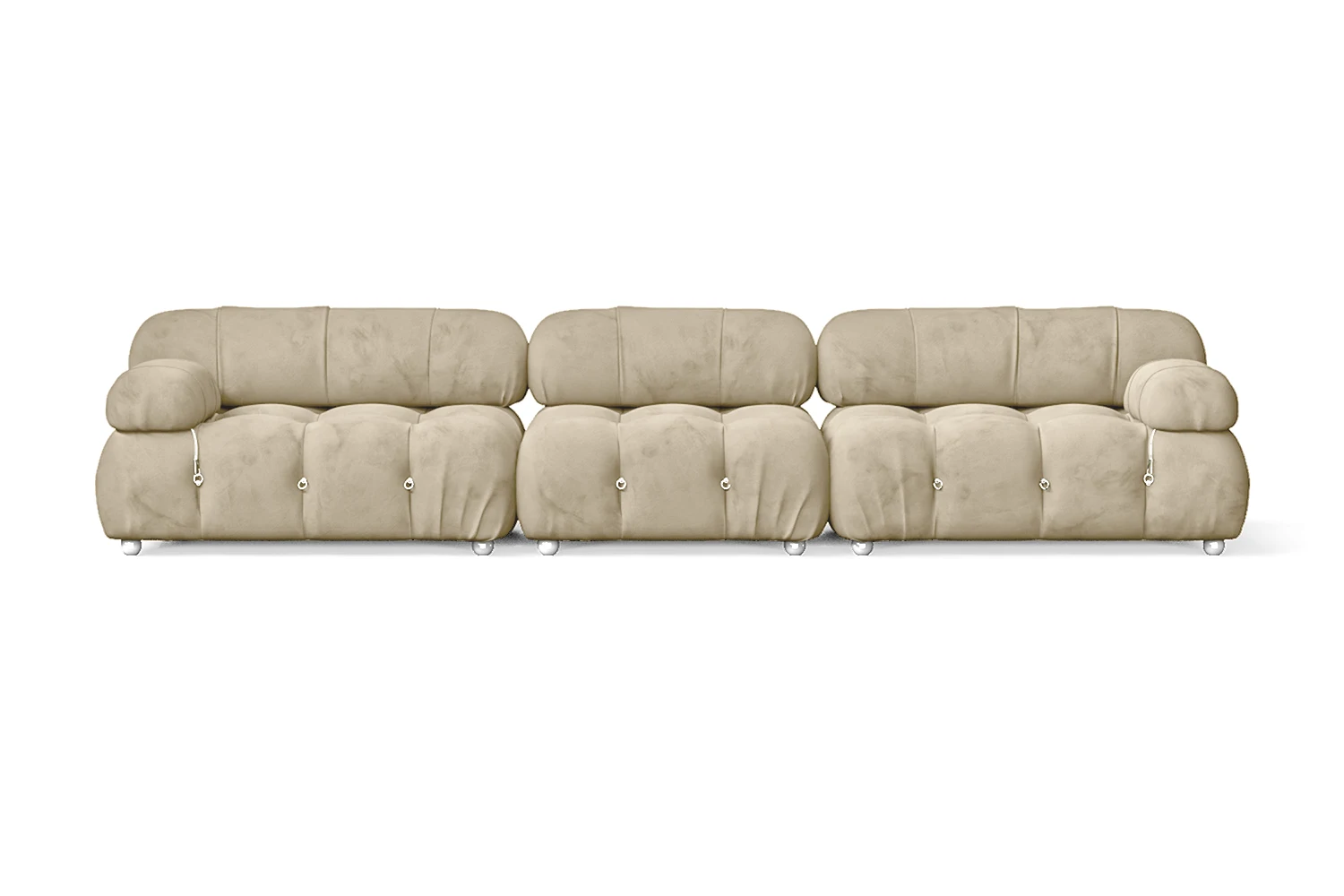 Varese 4 Seater Sofa Cream Velvet