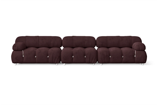 Varese 4 Seater Sofa Grape Velvet