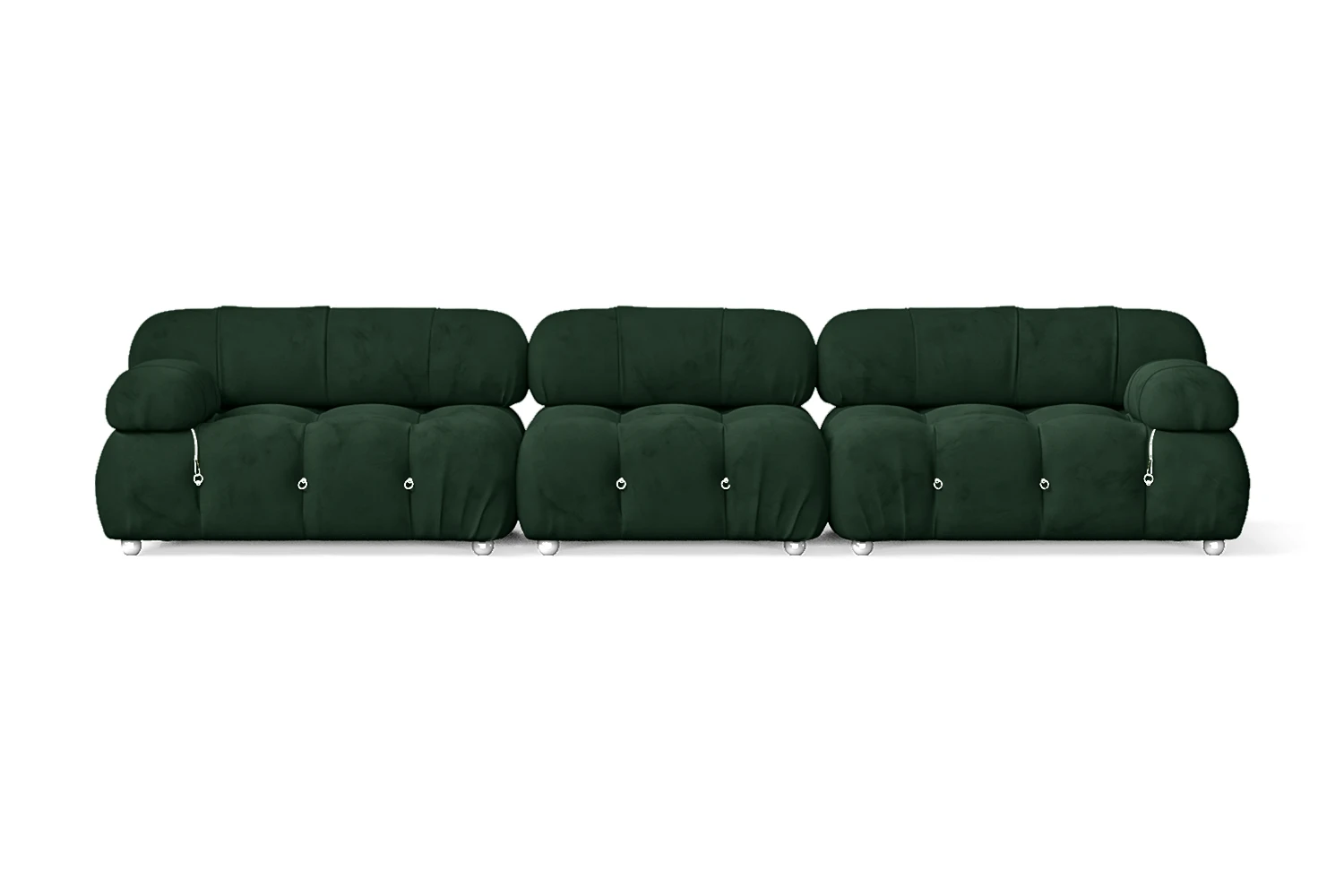 Varese 4 Seater Sofa Green Velvet